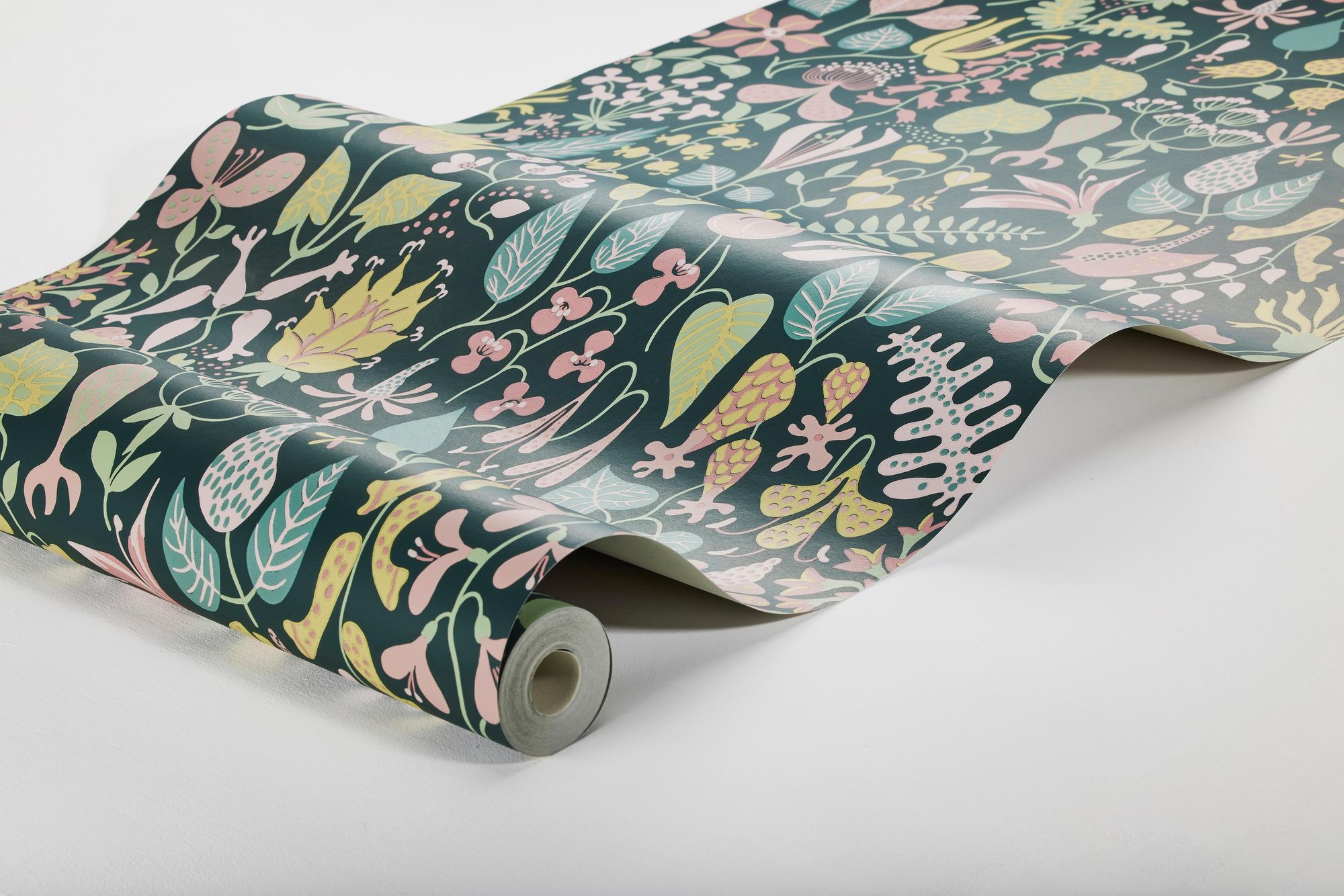 1976 Stig Lindberg Herbarium Multi Wallpaper by Boråstapeter
