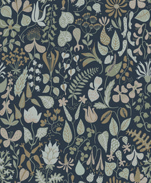 1977 Stig Lindberg Herbarium Multi Wallpaper by Boråstapeter