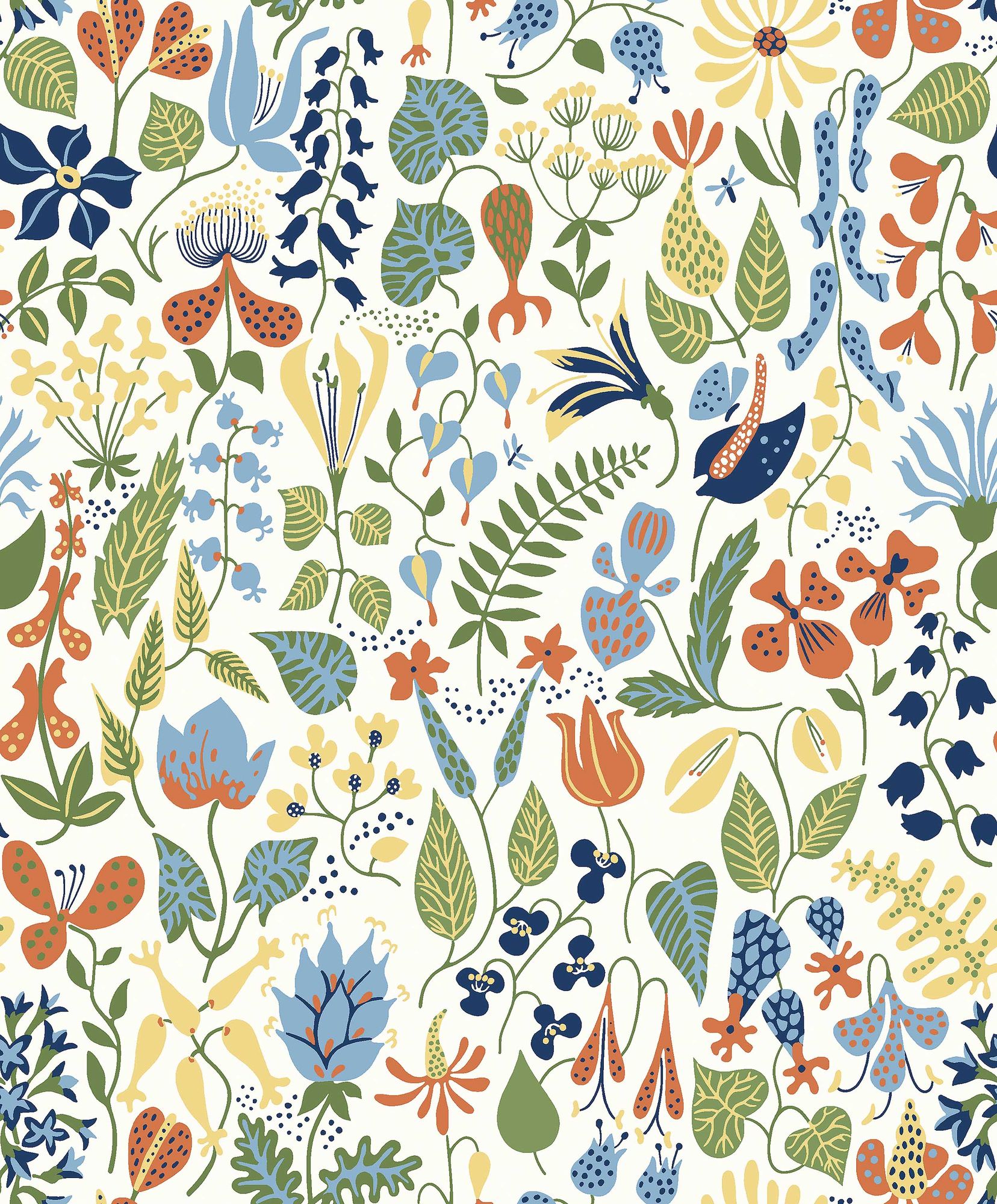 1978 Stig Lindberg Herbarium Icons Wallpaper by Boråstapeter