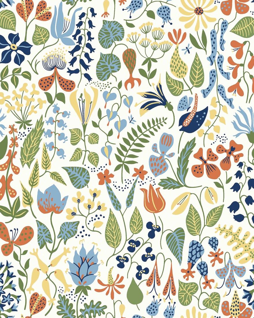 1978 Stig Lindberg Herbarium Icons Wallpaper by Boråstapeter
