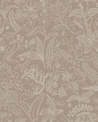 1980 Stig Lindberg Grazia Pink and Brown Wallpaper by Boråstapeter