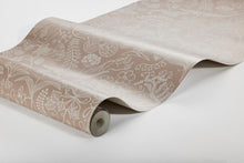 1980 Stig Lindberg Grazia Pink and Brown Wallpaper by Boråstapeter