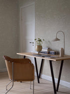1981 Stig Lindberg Grazia Grey and White Wallpaper by Boråstapeter