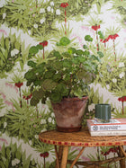 1982 Arne Jacobsen Kejsarkrona Green and Multi Wallpaper by Boråstapet