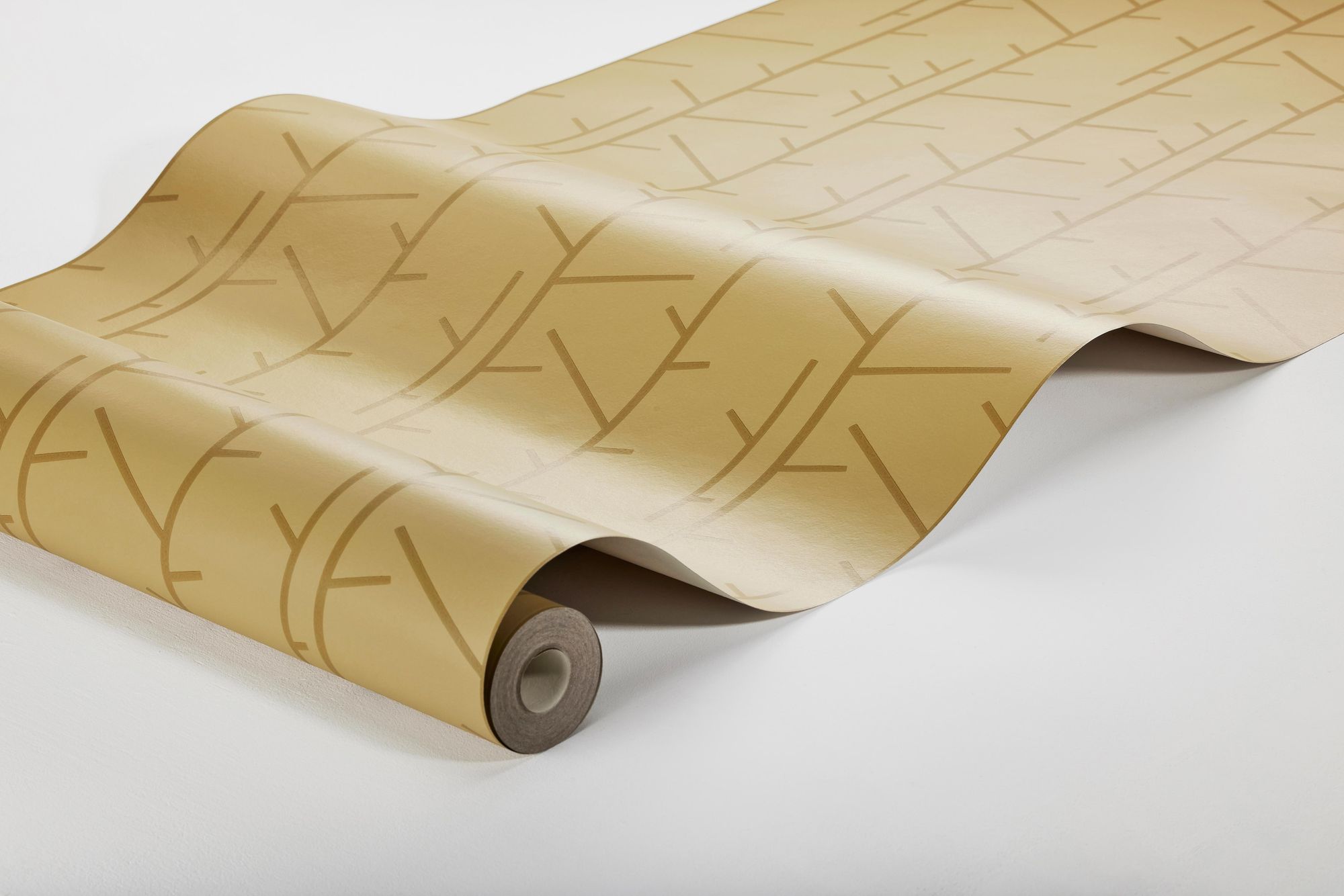 1985 Arne Jacobsen Tassel Yellow Wallpaper by Boråstapeter