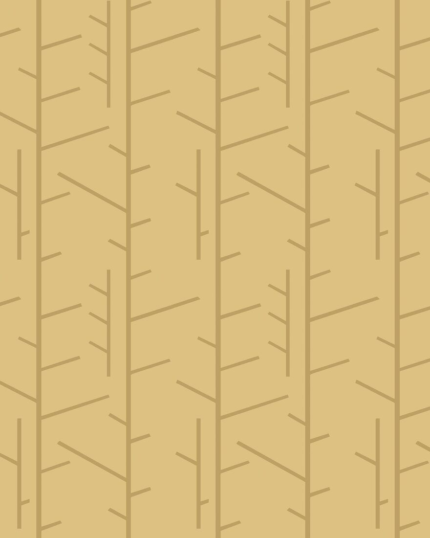 1985 Arne Jacobsen Tassel Yellow Wallpaper by Boråstapeter