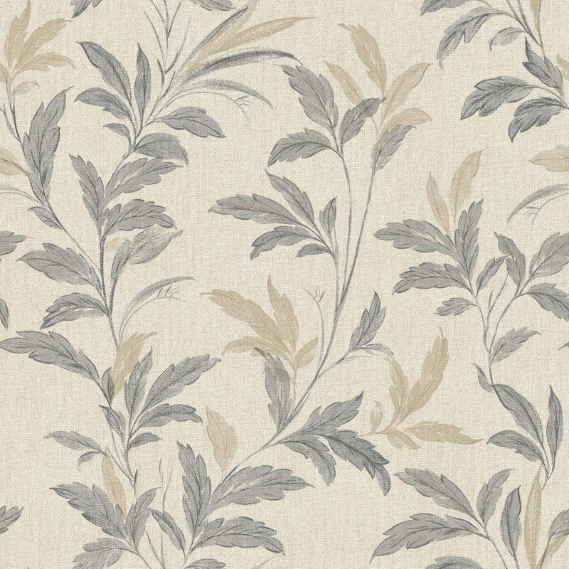 198604 Organic Trail Neutral Wallpaper by Grandeco