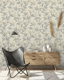 198604 Organic Trail Neutral Wallpaper by Grandeco