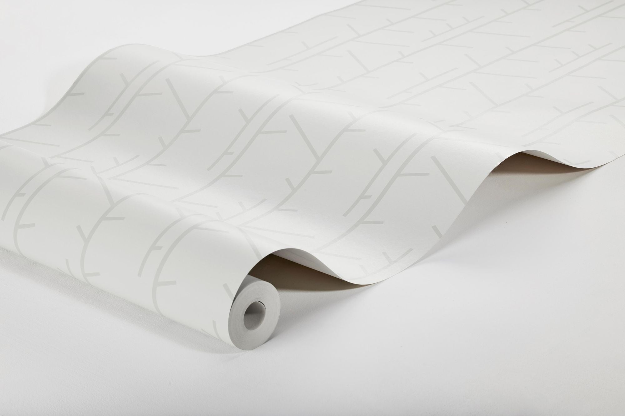 1986 Arne Jacobsen Tassel Grey Wallpaper by Boråstapeter