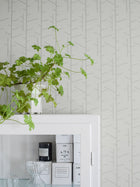 1986 Arne Jacobsen Tassel Grey Wallpaper by Boråstapeter