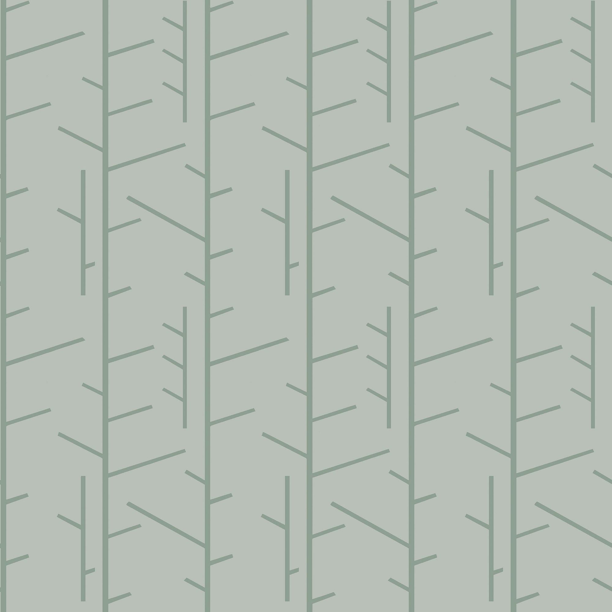 1987 Arne Jacobsen Tassel Green Wallpaper by Boråstapeter