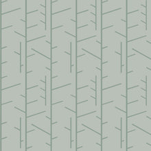 1987 Arne Jacobsen Tassel Green Wallpaper by Boråstapeter