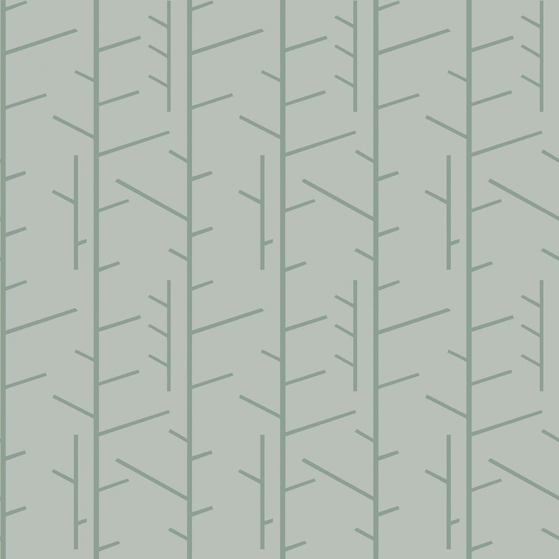 1987 Arne Jacobsen Tassel Green Wallpaper by Boråstapeter