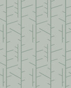 1987 Arne Jacobsen Tassel Green Wallpaper by Boråstapeter