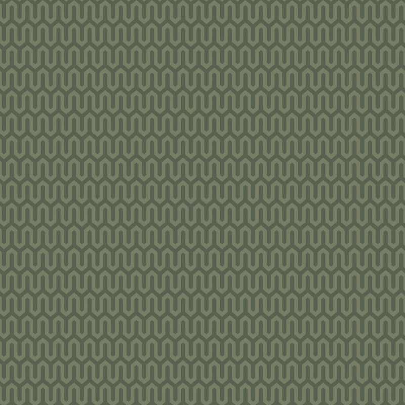 1989 Arne Jacobsen Ypsilon Green Wallpaper by Boråstapeter