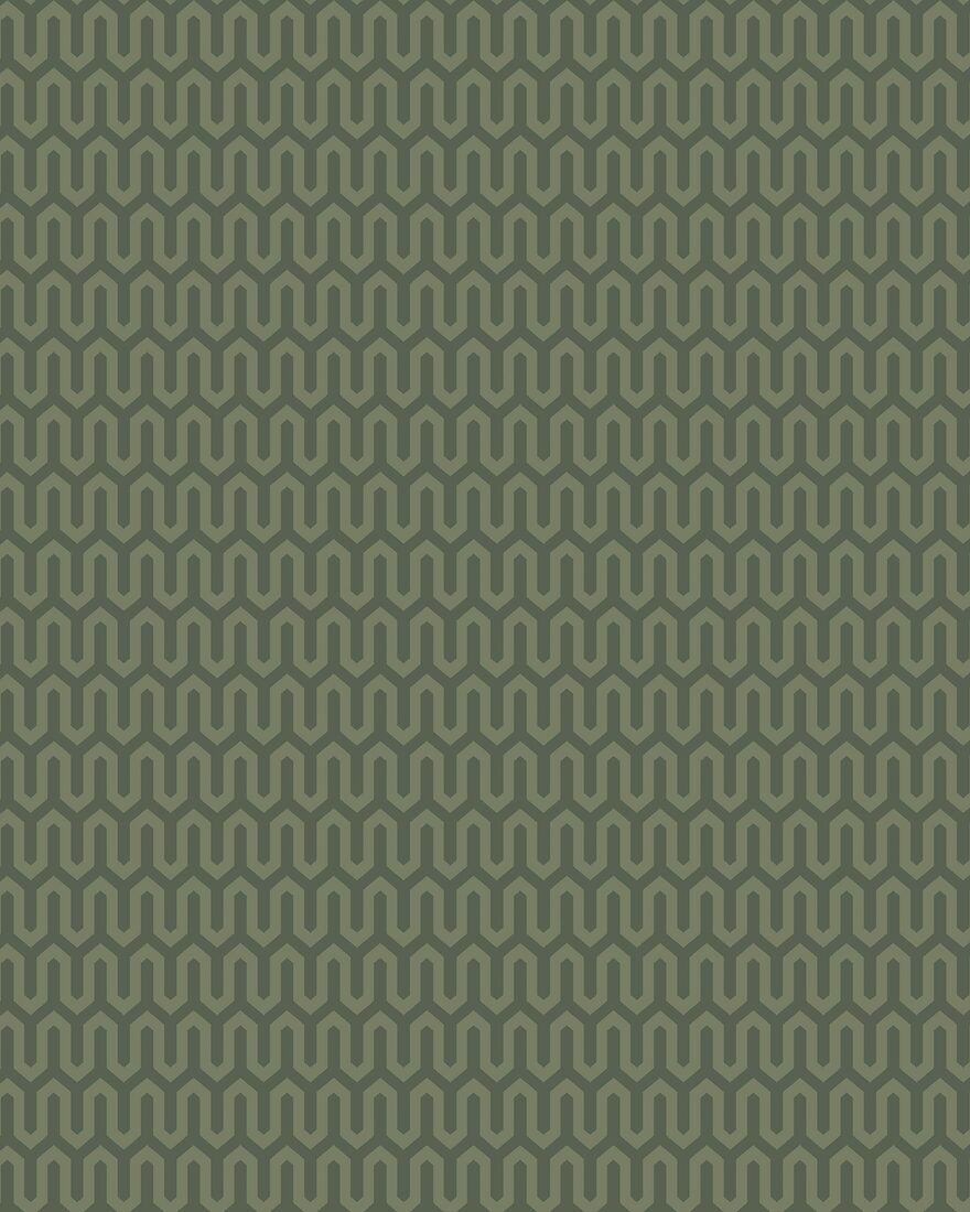 1989 Arne Jacobsen Ypsilon Green Wallpaper by Boråstapeter