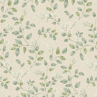 199101 Forget Me Not Floral Trail Spring Floral Neutral & Green Wallpaper by Grandeco