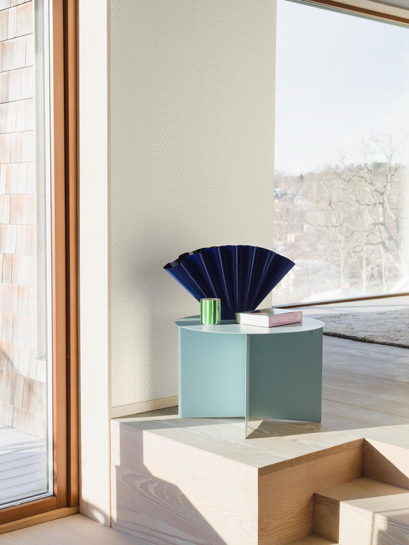 1991 Arne Jacobsen Ypsilon Light White Graphics Wallpaper by Boråstapeter