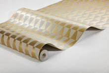 1992 Arne Jacobsen Trapez Beige Wallpaper by Boråstapeter