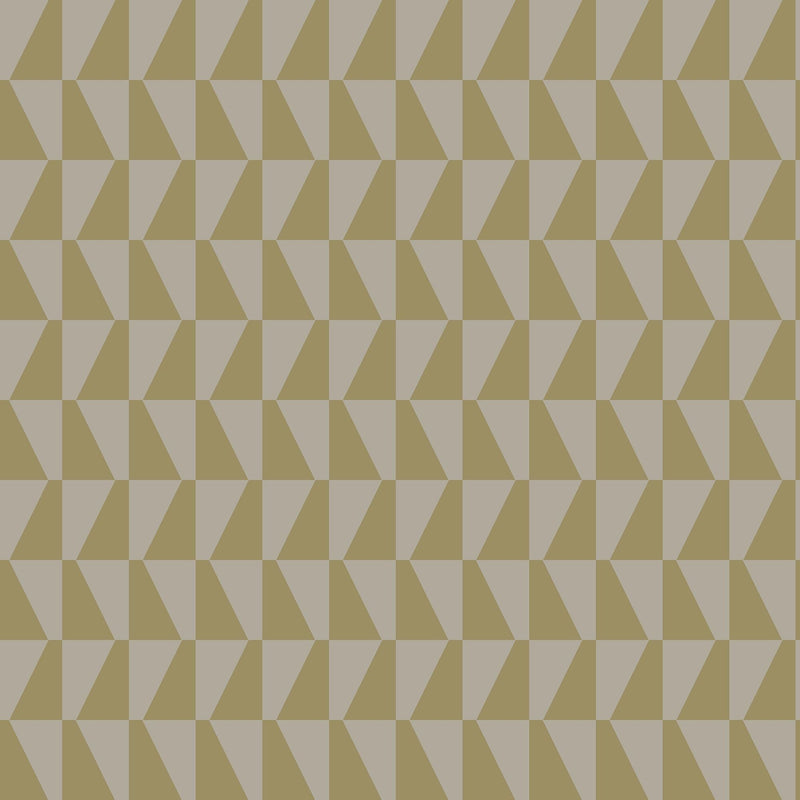 1992 Arne Jacobsen Trapez Dark Beige Graphics Wallpaper by Boråstapeter