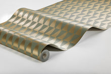 1993 Arne Jacobsen Trapez Green Wallpaper by Boråstapeter