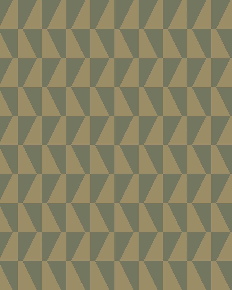 1993 Arne Jacobsen Trapez Green Wallpaper by Boråstapeter