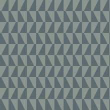 1995 Arne Jacobsen Trapez Dark Blue and Green Graphics Wallpaper by Boråstapeter