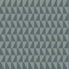 1995 Arne Jacobsen Trapez Blue and Green Wallpaper by Boråstapeter
