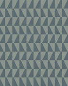 Arne Jacobsen Trapez Dark Blue and Green Graphics Wallpaper by Boråstapeter
