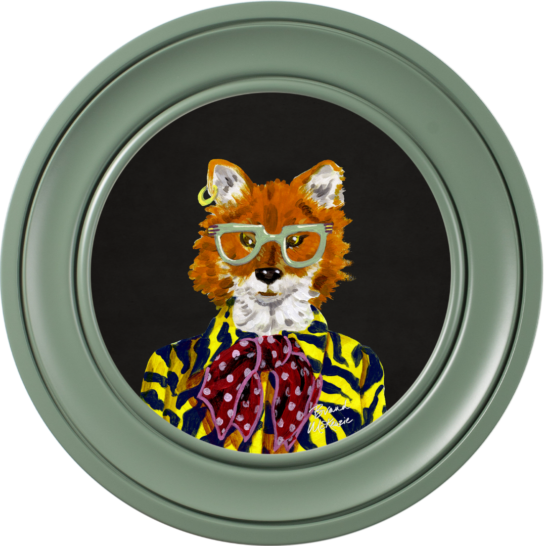 Fine China Todd on Charcoal Black Framed Art Prints by Brand McKenzie