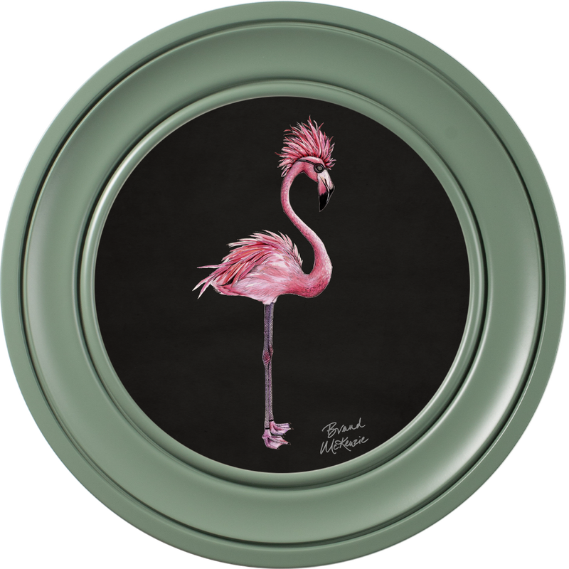 Punk Rocks Fiona on Charcoal Black Framed Art Prints by Brand McKenzie