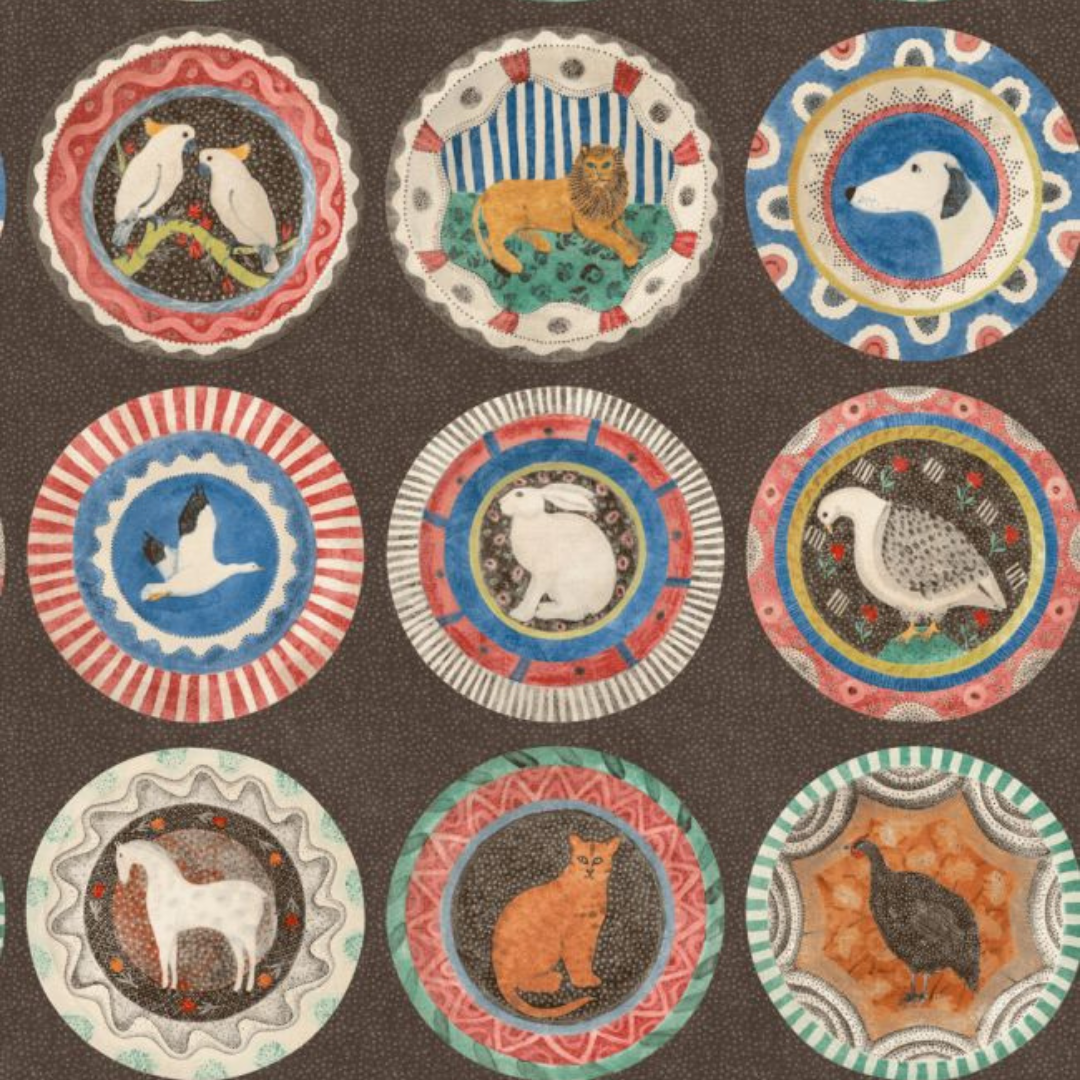 BW45126/2 Robina's Dinner Party Kit Kemp Wallpaper By GP & J Baker