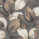 Opulenza Leaf Charcoal & Rust Wallpaper by Rasch