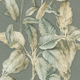 Boho Palm Chalky Blue Wallpaper by Rasch