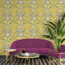 2001 Menagerie Yellow Wallpaper By Belgravia
