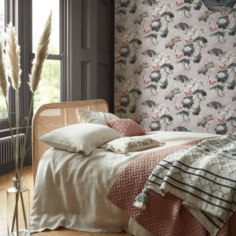 2008-143-06 Water Lilies Willow Wallpaper by 1838 Wallcoverings