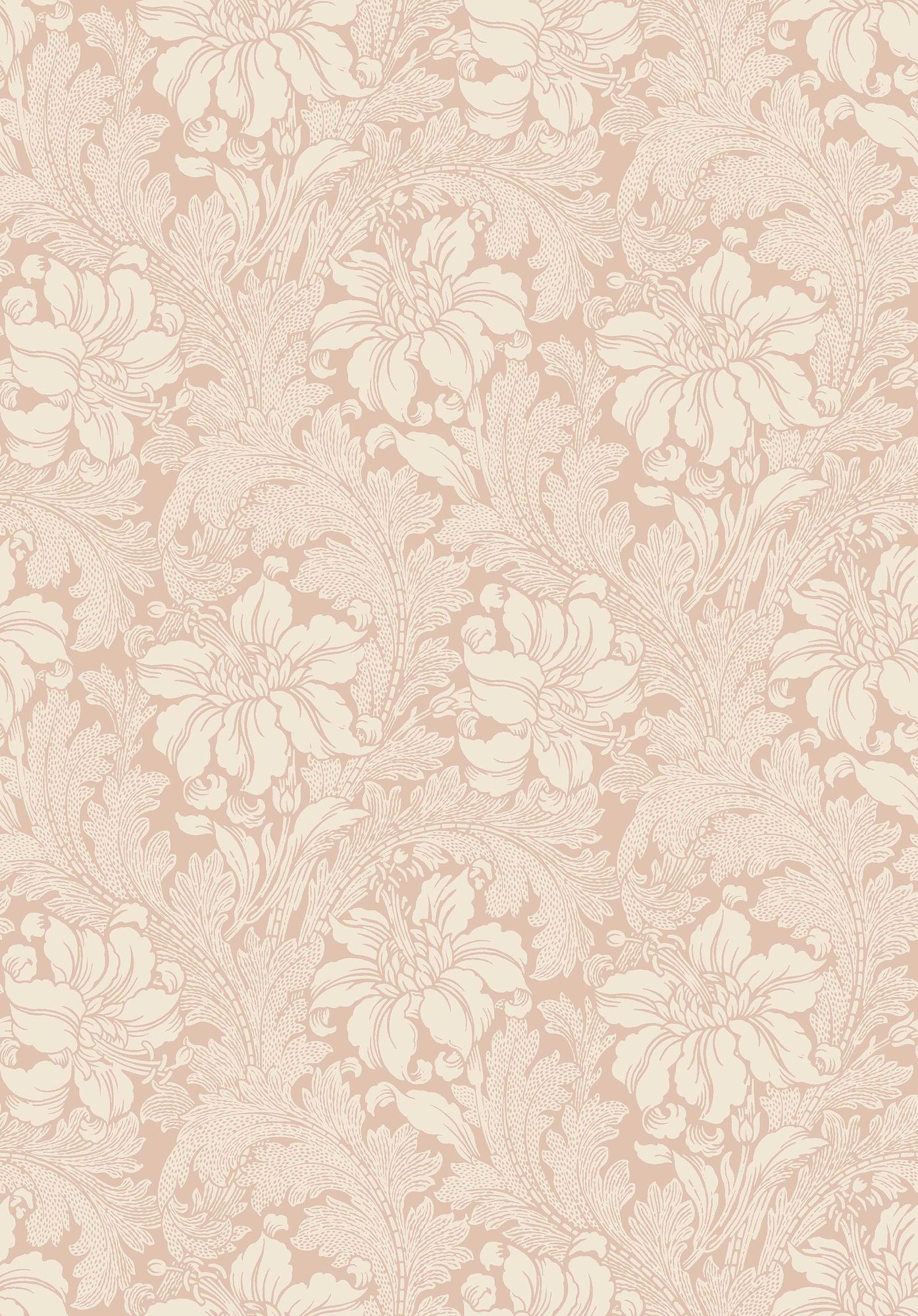 2009 Acanthus Light Pink Icons Wallpaper by Boråstapeter
