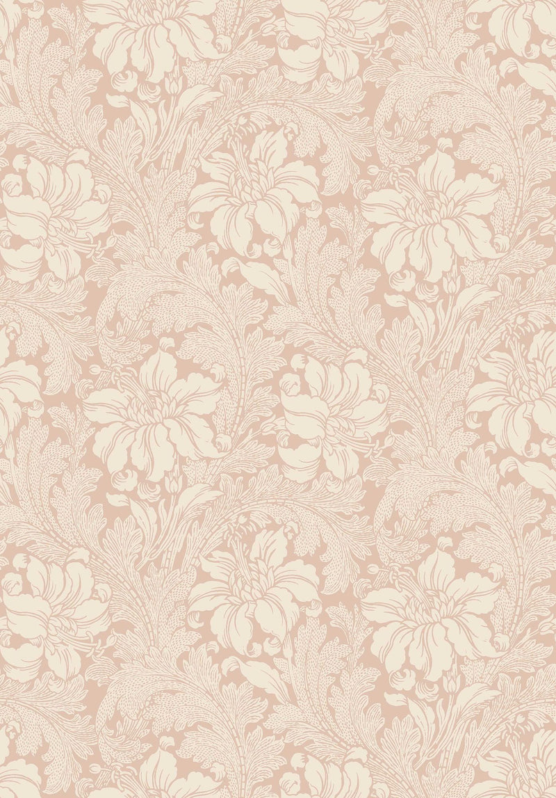 2009 Acanthus Light Pink Icons Wallpaper by Boråstapeter