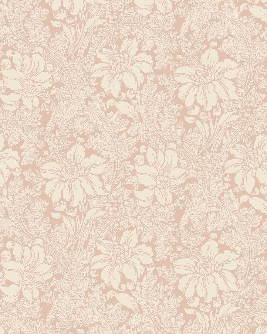2009 Acanthus Light Pink Icons Wallpaper by Boråstapeter