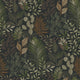 Ängslycka Black, Orange and Green Ester Wallpaper by Galerie