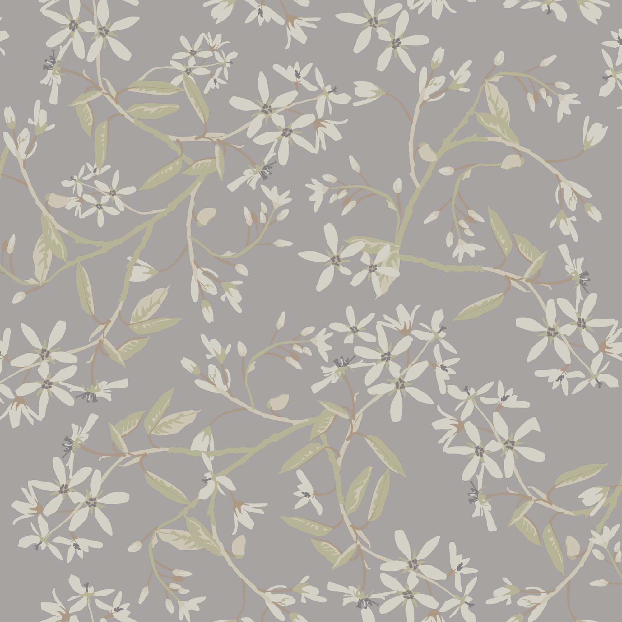 20114 Paradis Silver Grey and Beige Ester Wallpaper by Galerie