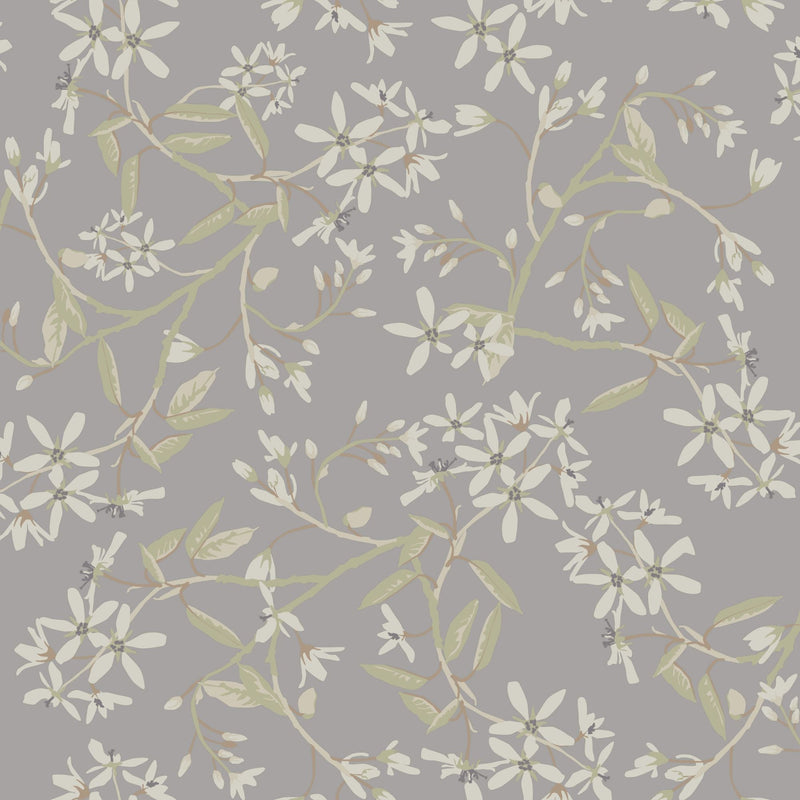 20114 Paradis Silver Grey and Beige Ester Wallpaper by Galerie