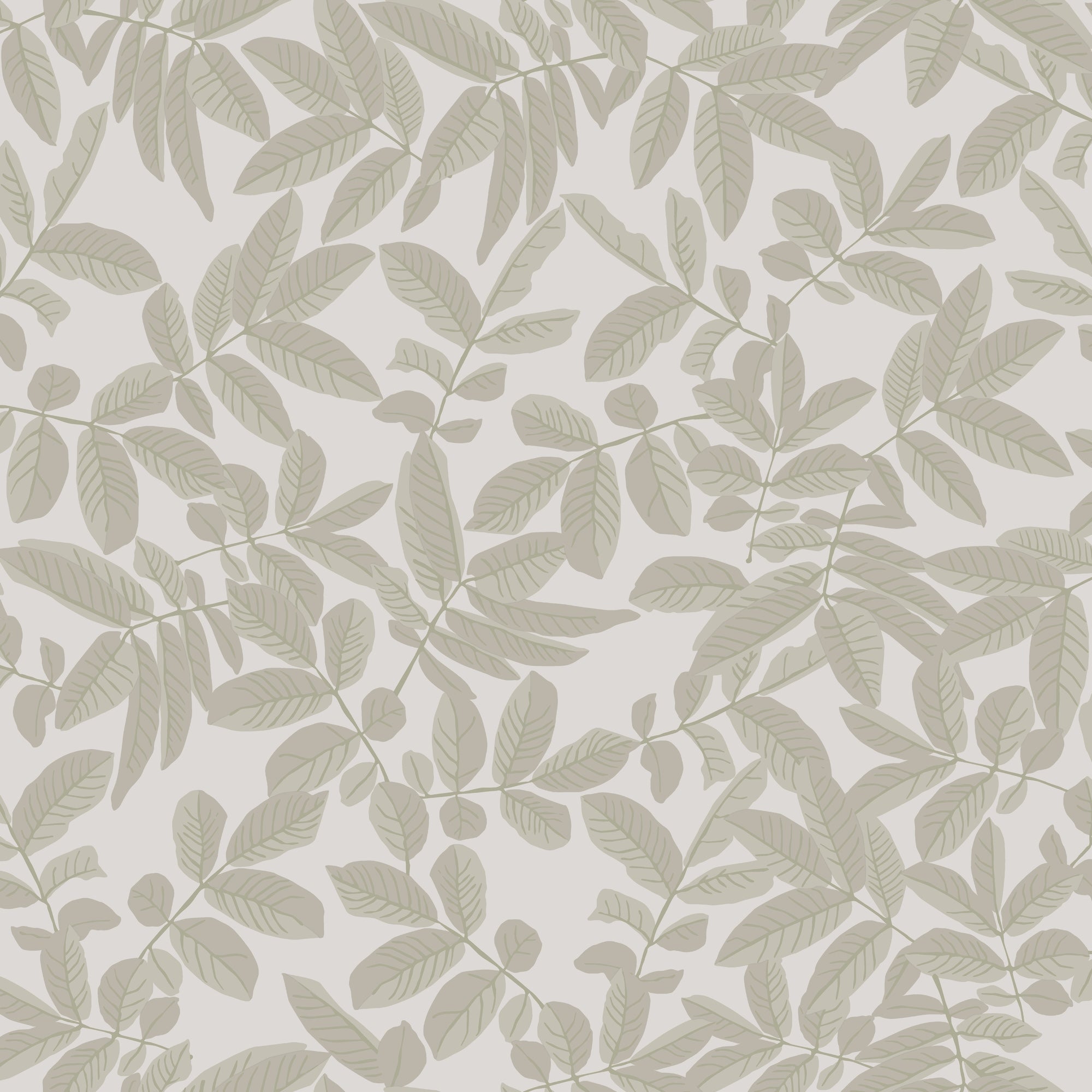 20123 Lövskog Beige and Green Ester Wallpaper by Galerie