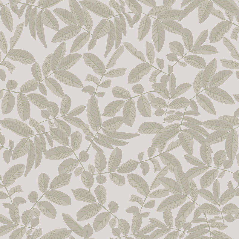 20123 Lövskog Beige and Green Ester Wallpaper by Galerie