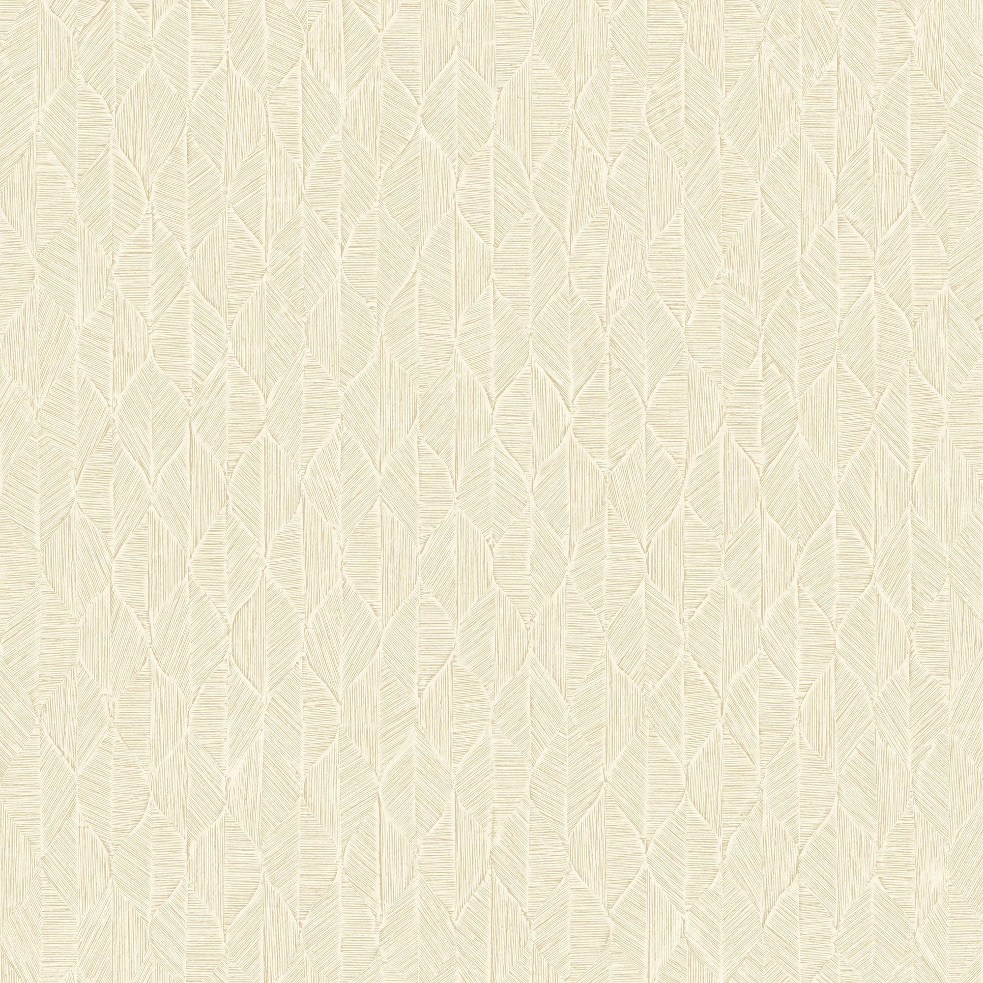 201271202 Tarrazu Beige Creme Vegetals Wallpaper by Casadeco