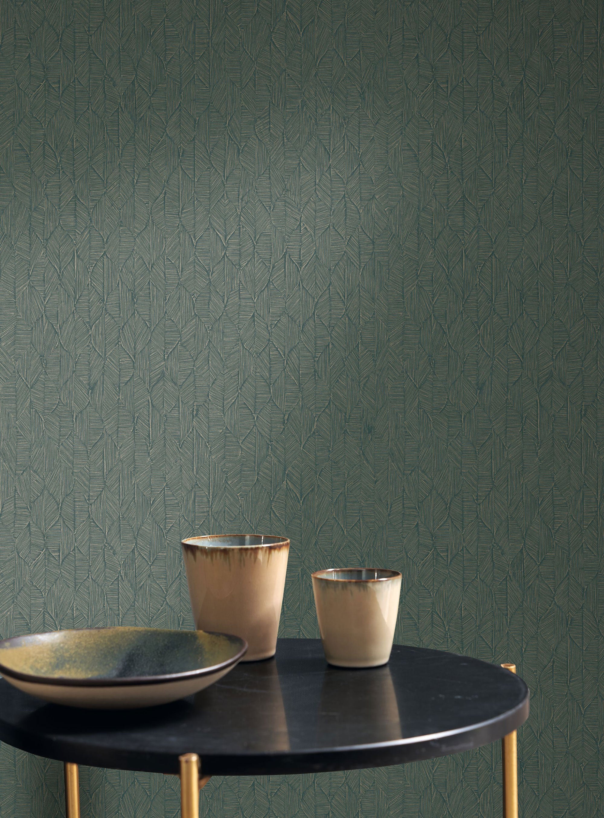201276707 Tarrazu Emeraude Vegetals Wallpaper by Casadeco