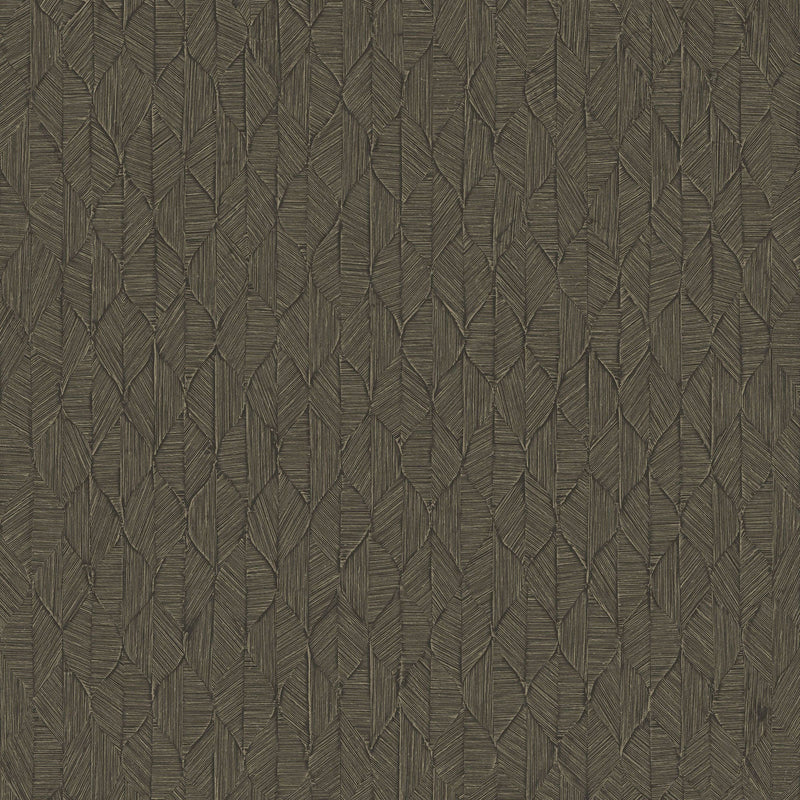 201279559 Tarrazu Noir Fusain Vegetals Wallpaper by Casadeco