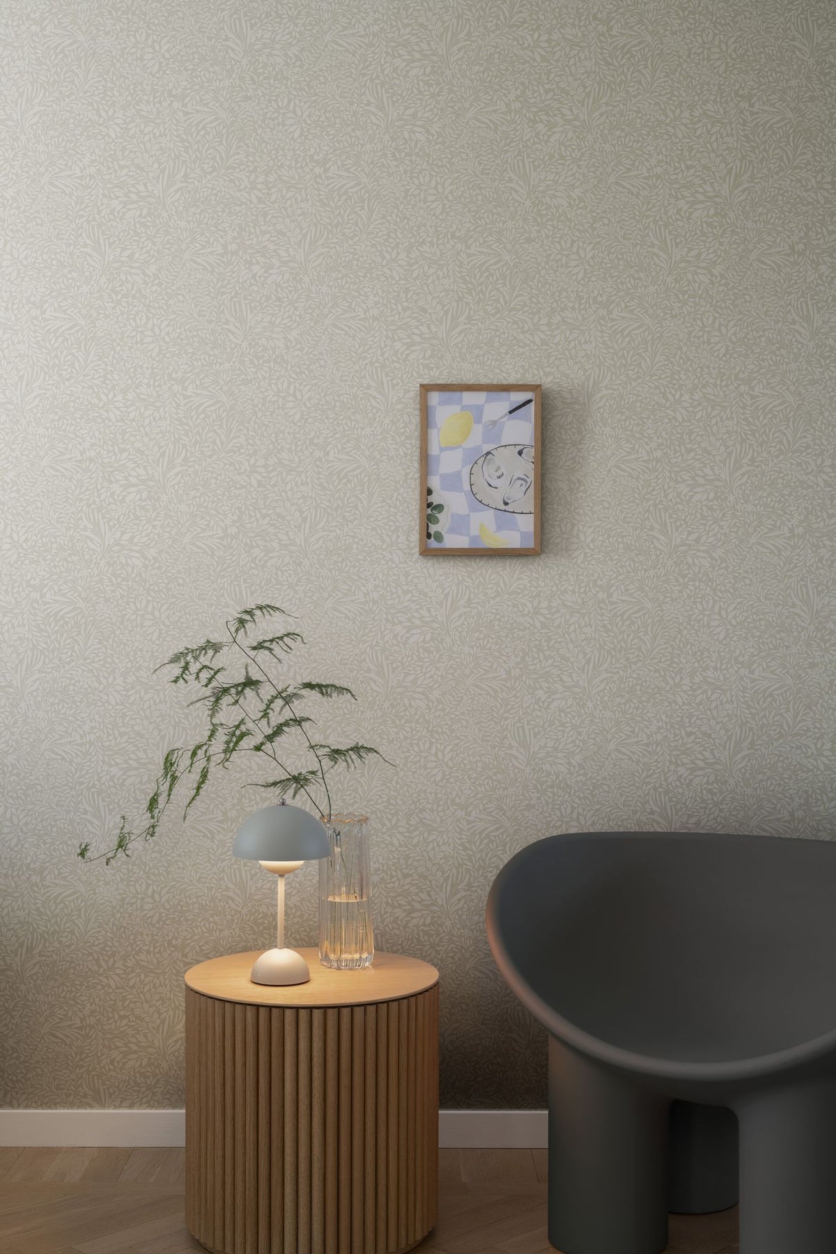 Kristina Beige Ester Wallpaper by Galerie