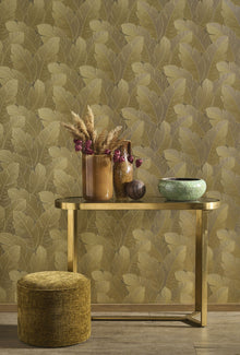 201292888 Yuto Tabac Vegetals Wallpaper by Casadeco