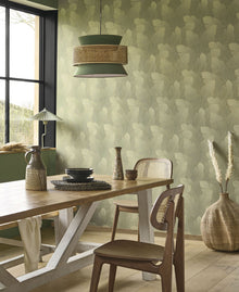 201297447 Yuto Vert Eucalyptus Vegetals Wallpaper by Casadeco